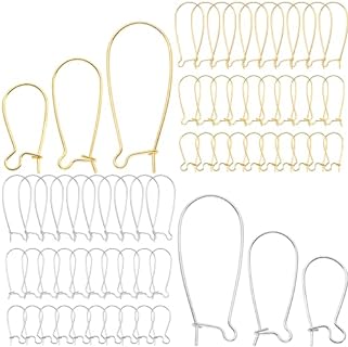 Ear Wire Hooks,300PCS Earring Hooks Dangle Earring Kidney Ear Wires Earring Teardrop Ear Wire for DIY Jewelry Making