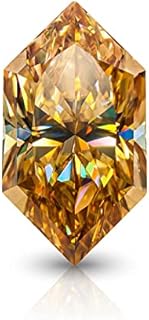 Loose Moissanite 1-10 Carat, Champagne Color Diamond, VVS1 Clarity, Dutch Marquise Cut Brilliant Gemstone for Making Engagement/Wedding/Ring/Jewelry/Pendant/Necklaces Handmade Moissanite