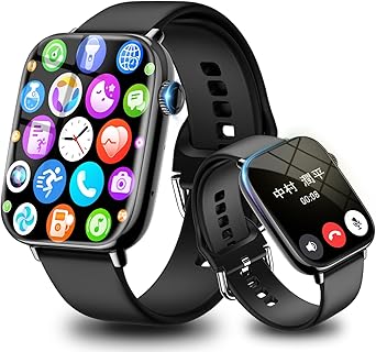 Bareas 医療用スマートウォッチは、1.91インチの大画面とBluetooth通話機能を備え、IP68防水で100種類の運動モードに対応。男女兼用。