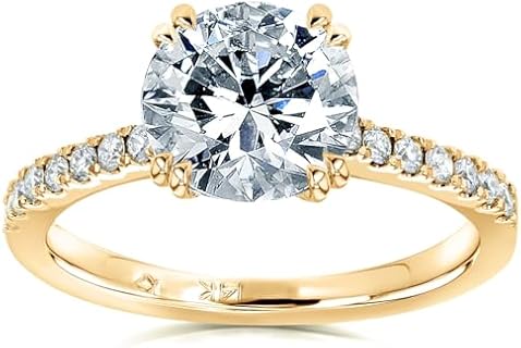 Kobelli Lab Grown Diamond Engagement Ring 1 3/4 CTW 14k White Gold (DEF/VS)