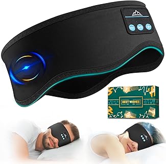 HANPURE Bandeau Bluetooth Circum-Auriculaire anti-bruit pour sommeil et sport, avec connexion sans fil et batterie 10h, idéal pour hommes et femmes