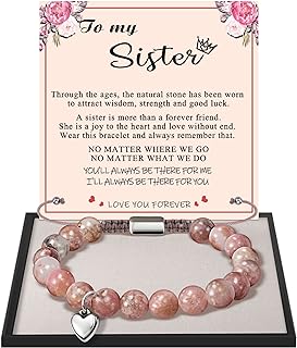 Btysun Gifts for Mom from Daughter Beaded Bracelets for Women Teen Girl Gifts Adjustable Charm Link Bead Birthday Graduation Gifts for Her 2024 Girlfriend Sister Christmas Jewelry