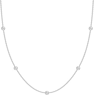 Collier en Argent CASSIECA pour Femmes, avec Zircon et Extension Réglable, Plaqué Or 14k, Idéal pour Peaux Sensibles et Occasions Spéciales comme Anniversaires et Noël