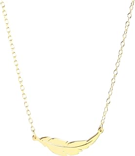 925 Sterling Silver FEATHER Pendant Necklace