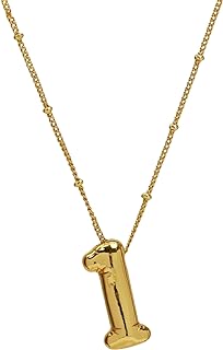 Lobster Claw Clasp Number Pendant Necklace, O-link Chain Lucky Necklace, Brass Jewelry for Numerology Enthusiasts, 3D Bubble Design