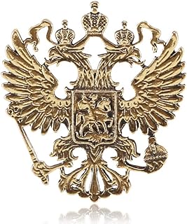 Double Head Eagle Brooch Pin Antique Eagle Lapel Pin for Coats Suit Jackets Wedding Gift Personalized Party Clothing Collar Tie Accessories Brooches for Men Women Valentine Boyfriend Father Art