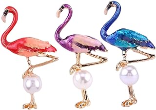 2pcs Girls Gift Girl Gifts Hawaiian Gifts Flamingo Party Gifts Flamingo Enamel Pin Womens Brooch