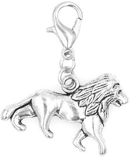 It's All About...You! Lion Clip on Charm Perfect for Necklaces and Bracelets 100Ah