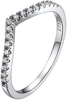 Cuban Link PROSILVER 925 Sterling Silver Wedding Ring for Couples - Comfort Fit - Dainty Triple Ring Design