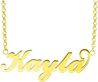 Personalized Name Necklace Custom Made Pendant Gold Plated Letter Necklaces Chain Jewelry Gift For Women