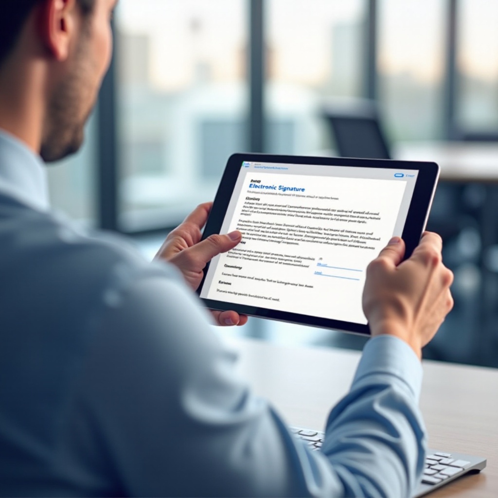 Maîtriser la Signature Électronique sur Tablette
