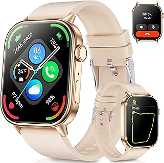 Muckol GPS内蔵スマートウォッチ、2.01インチ大画面とコンパス搭載、420mAhバッテリーで178種目対応。iPhone/Android対応で男女兼用。