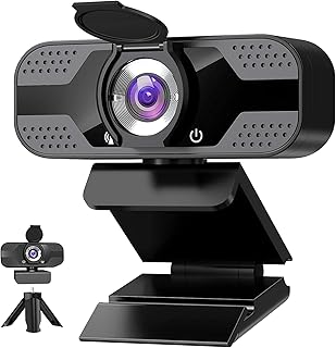 ILAOLIU 1080P HD Wireless Laptop Camera with Low Light Capability and Built-in Noise Reduction Microphone, USB Connectivity, and Privacy Cover. Perfect for Video Conferencing and Gaming