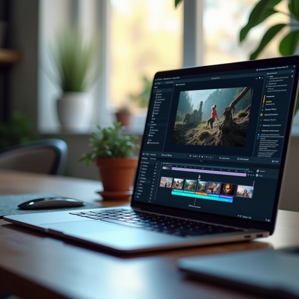 ordinateur portable montage video