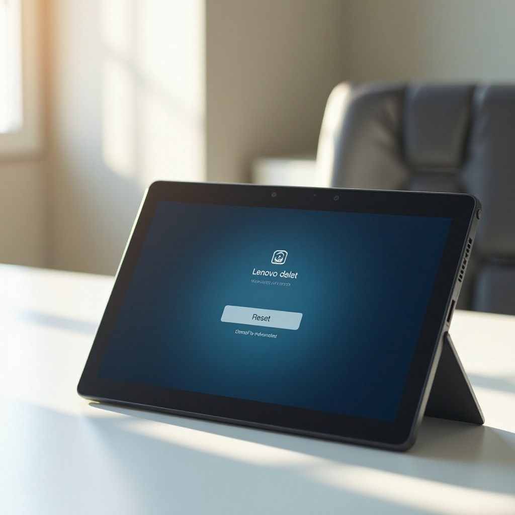 So setzen Sie ein Lenovo-Tablet auf die Werkseinstellungen zurück