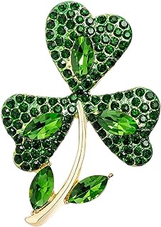 St Patricks Day Pins, Shamrock Brooches and Pins for Women, Shamrock Brooch Pins, Clover Pins, B04A