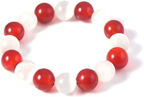 Anime Souma Kyo Bracelet White Red Crystal Beads Bangle Bracelets Souma Yuki Men Women Jewelry Daily Costume Cosplay Merch Prop Gift