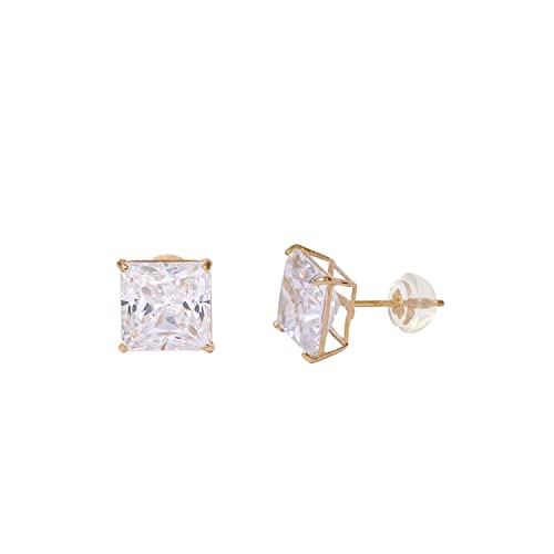 Swarovski Zirconia Square Stud Earrings