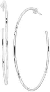 Silpada 'Essential' Hammered Hoop Earrings in Sterling Silver