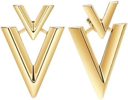 Gold Silver Earring Jackets set 925 silver sterling post & Ear blockage Perfect Holiday Gift…