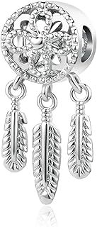 NanMuc Dreamcatcher Dream catcher Spiritual Charm Compatible with Women Pandora Bracelets Birthday Sister Graduation Gift
