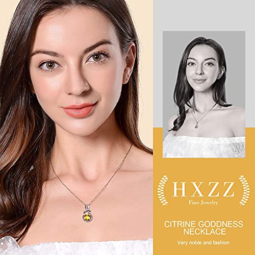 Valentine's Day Gifts Fine Jewelry Natural Gemstone Swiss Blue Topaz Amethyst Citrine Peridot Opal Sterling Silver Pendant Necklace Gifts for Women