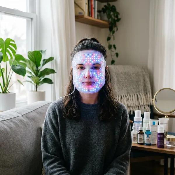 What can LED face masks help with?
