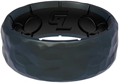 Groove Life Zeus Hammered Silicone Ring Breathable Rubber Wedding Rings for Men, Lifetime Coverage, Unique Design, Comfort Fit Ring