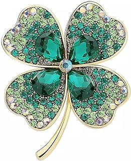 Rose Flowers Brooches Pins Women's Fashion Crystal Pins Tulip Brooch Alloy Rhinestone Leaf Brooch