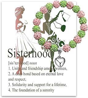 Sorority Pride Green & Pink Beaded Bracelet with Adjustable Easy Hook Clasp, Copper Bead Chain Design, Ideal Gift for Women