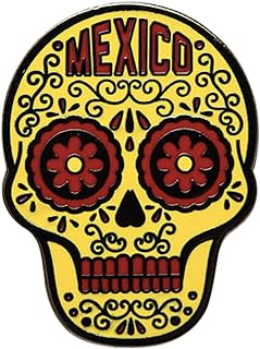 Vagabond Heart Mexico Pin - Sugar Skull Pin - Mexico Enamel Pin - Mexico Souvenir