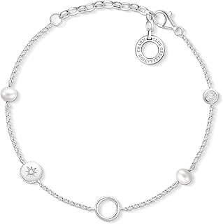 Thomas Sabo Charm-Armband für Damen, mit 925 Sterling Silber und Karabinerverschluss, 19 cm Francokette für zahlreiche individuelle Charm-Anhänger. Ideal als einzigartiges Geschenk für besondere Anlässe