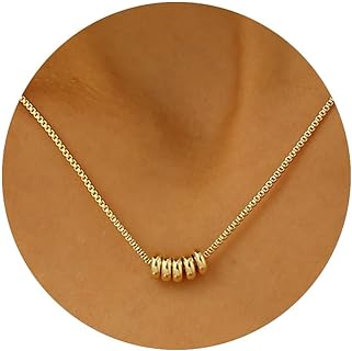 Gold Necklace for Women, 14k Gold Dainty Star of David Flower Sun Evil Eye Infinity Design Simple Pendent Necklace for Girls