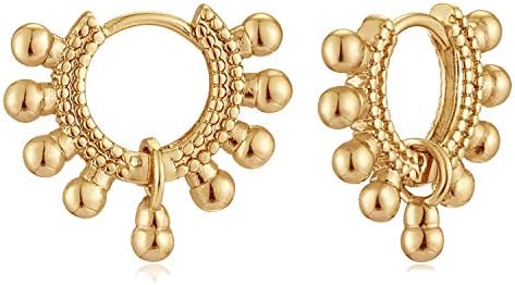 MYEARS Small Hypoallergenic 14K Gold Filled Hoop Earrings with Secure Clip On Backs for Women, Handcrafted Everyday Jewelry