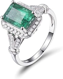 14K/18K White Rose Gold Natural Emerald Sapphire Tanzanite Diamond Ring Engagement Wedding Band for Women Double Use Pendant Necklaces Promotion