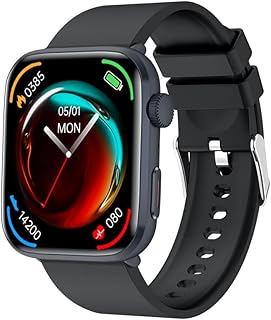 2025年新登場の1.85インチスマートウォッチ、高齢者に最適なGPS機能付きで歩数計対応。敬老の日のプレゼントに最適。