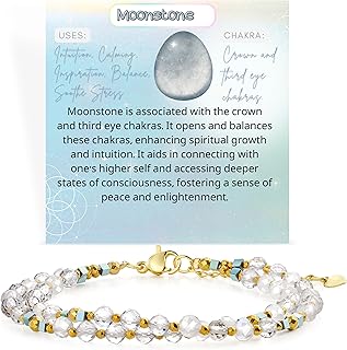 Farfume Mondstein-Armband in 4mm für Damen, perfekte Größe für alle Handgelenke, ideal als Chakra-Schmuck und spirituelles Accessoire, ein bedeutungsvolles Geschenk aus natürlichen Edelsteinen