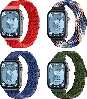 Bracelet Montre Connectée Huawei en Nylon Tressé Doux pour Hommes et Femmes, Résistant à lEau et à la Déformation, Idéal pour Usage Sportif et Quotidien