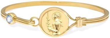 AWE Inspired Goddess Cuff Bracelet - Greek Goddess Jewelry - Gold Cuff Bracelets For Women - 14K Yellow Gold Vermeil Cuff Bracelet for Gold Bracelet Stack - Size 6.3" or 6.7"