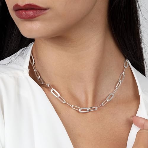 Waitsoul 925 Sterling Silver Rope Chain Lobster Clasp 2.5mm Silver Chain for Men Women Silver Necklace Chain 16-30 Inches