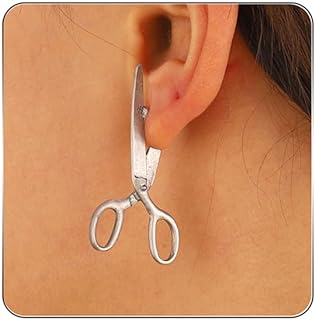Vintage Gothic Scissors Stud Earrings for Women Girls,Creative Funny Scissor Earrings Punk Halloween Earrings Funky Shears Design Earrings Holiday Jewelry Gift Earrings