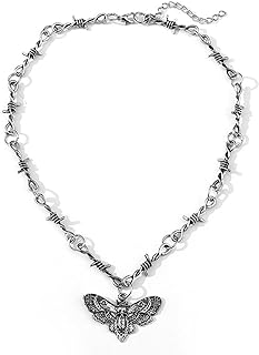 Durable Metal Barbed Wire Choker Necklace with Thorn Design, Ideal Gift for Men with Edgy, Punk Aesthetic