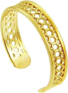 10k Gold Medieval Motif Chainmail Toe Ring