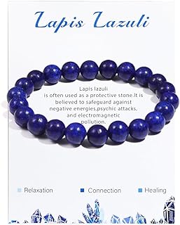Carnelian Bead Bracelet with Rope and Bead Chain, Lapis Lazuli Gem for Men and Women, Round Design