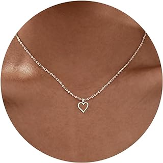 Women's Elegant Stainless Steel Heart Choker Necklace with Dainty Open Bubble Heart & Round Coin Pendant in Silver Finish, Versatile Accessory for All Occasions