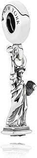 MiniJewelry New York Statue of Liberty Dangle Charm fits Pandora Bracelets USA Sterling Silver Bead
