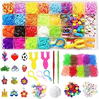 Loom Bracelet Making Set, Rubber Bands Bracelet Kit for Kids, Refill Kit for Girls & Boys, Friendship Bracelets Maker kit Jewelry Making
