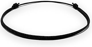 Black String Anklet for Women Men Teen - Ankle Bracelet Surfer Beach Anklets Cord Waterproof Adjustable Jewelry Unisex Summer Accessories