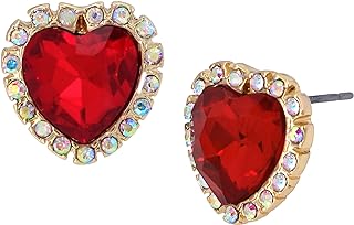 Betsey Johnson Womens Sweetheart Earrings
