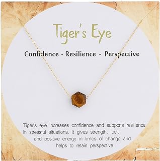 Stainless Steel Ball Chain Tiger Pendant Necklace with Natural Rhodonite Stone Bead for Jewelry Lovers in Dainty Gold Design